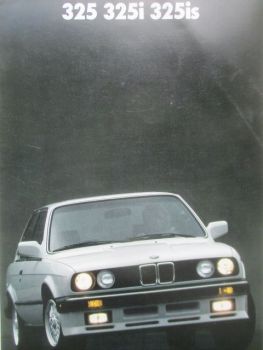 BMW 325 325i 325is E30 USA Prospekt März 1987