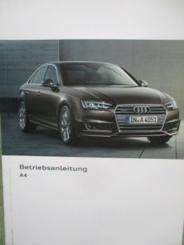 Audi A4 Limousine +Avant (8W) Bordbuch Mai 2016