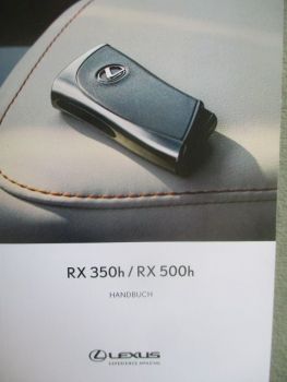 Lexus RX 350h RX 500h Handbuch (AL30) Deutsch 2022