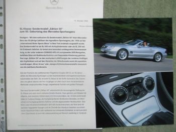 Mercedes Benz SL-Klasse R230 Edition 50 Oktober 2004