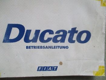 Fiat Ducato II (Typ 230/244) Bordbuch April 1996