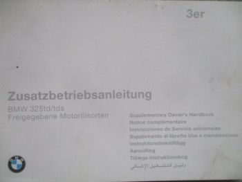 BMW 325td/tds E36 Zusatzanleitung