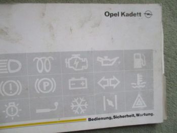 Opel Kadett E Betriebsanleitung 1991