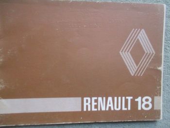 Renault 18 +TL GTL TS GTS TS+automatic 1980