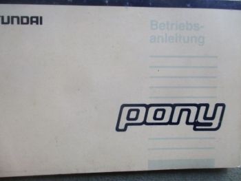 Hyundai Pony X2 1993 Anleitung