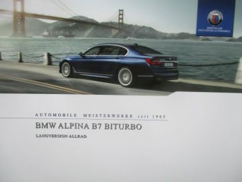BMW Alpina B7 Biturbo G12 Allrad November 2016 +Preisliste