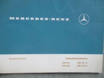 Mercedes Benz Betriebsanleitung Industriemotoren