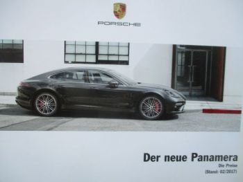 Porsche Panamera (971) Preisliste Februar 2017