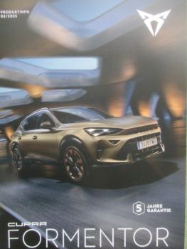 Cupra Formentor Produktinformation 2/2025
