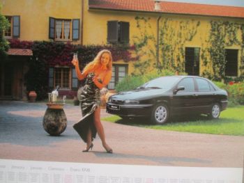 Fiat Auto-Mädchen 1998 32x40cm