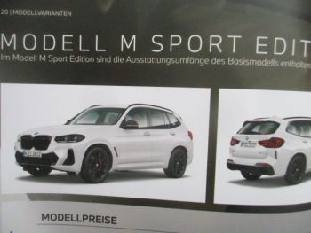 BMW X3 (G01) xDrive30e 20i 30i M40i X3 M sDrive18d xDrive20d 30d M40d F97 1/2022