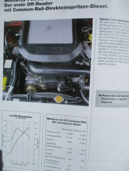 Opel Monterey Produktinformation April 1998
