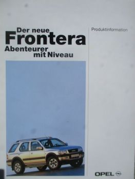 Opel Frontera A Produktinformation September 1998