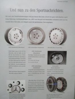 Mercedes Benz 190 W201 Zubehör August 1992