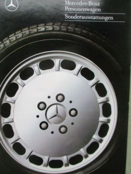 Mercedes Benz Personenwagen Sonderausstattungen Dezember 1988