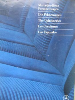 Mercedes Benz Personenwagen Die Polsterungen Juli 1990