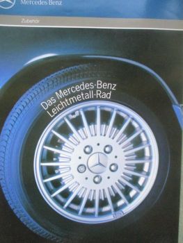 Mercedes Benz Leichtmetall-Rad Zubehör W124 April 1990