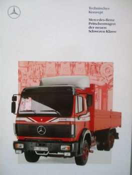Mercedes Benz Pritschenwagen der neuen Schweren Klasse Juni 1990