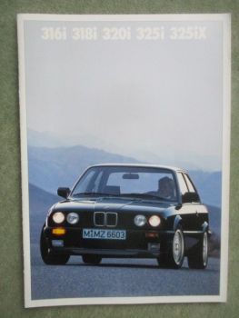 BMW 316i 318i 320i 325i 325iX E30 Französisch März 1989