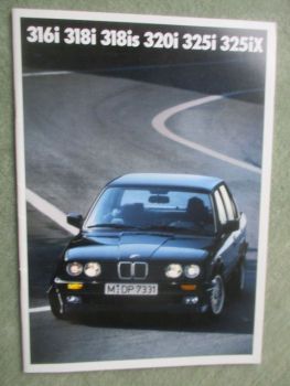 BMW 316i 318i 318is 320i 325i 325iX E30 Französisch September 1990
