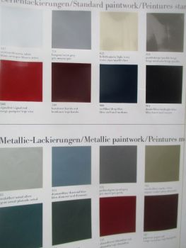 Mercedes Benz Personenwagen Lackierungen November 1988