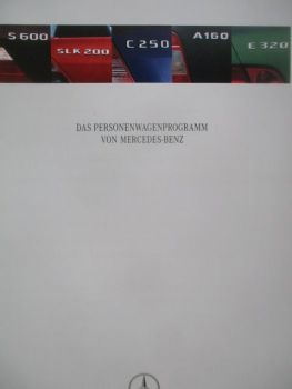 Mercedes Benz Personenwagen Programm Februar 1997