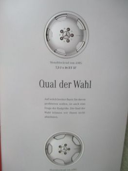 Mercedes Benz & AMG Leichtmetallräder August 1995