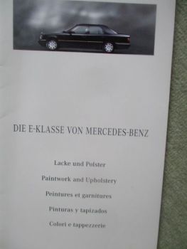Mercedes Benz E-Klasse W124 Lacke und Polster Juli 1993