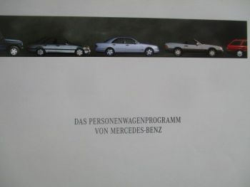 Mercedes Benz Personenwagen Programm Mai 1995