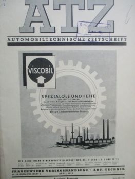 Automobiltechnische Zeitschrift Apirl 1958