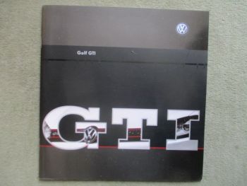 VW Golf VI (1K) GTI Presse Katalog Oktober 2008 +Golf I GTI Typ17