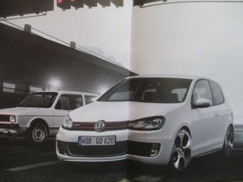 VW Golf VI (1K) GTI Presse Katalog Oktober 2008 +Golf I GTI Typ17