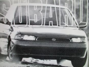 Subaru Product Information 1995