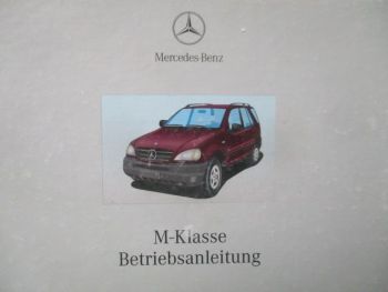 Mercedes Benz ML320 ML430 ML55 AMG W163 Bordbuch Juli 2000