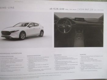 Mazda 3 (BP) Preisliste Januar 2025