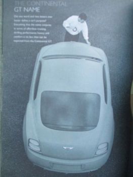 Bentley Continental GT Pressmappe Kleinformat +CD-R