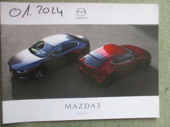 Mazda 3 (BP) Preisliste Januar 2024