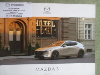 Mazda 3 Preisliste Mai 2022