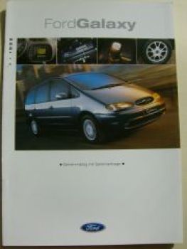 Ford Galaxy Prospekt August 1999 +Ghia NEU+Preisliste