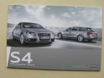 Audi S4 Limousine/Avant Prospekt September 2009 NEU