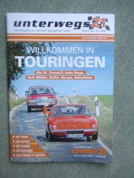 unterwegs Magazin zur creme21 youngtimer rallye nr.19 2025