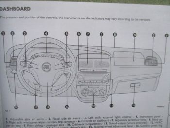 Fiat Linea Owner Handbook September 2008