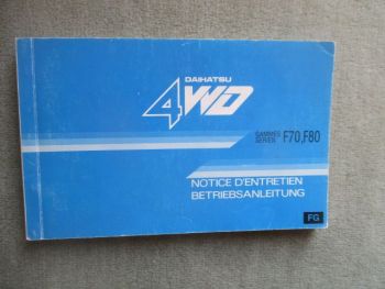 Daihatsu Rocky F70 F80 Betriebsanleitung