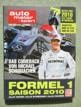 Motorbuch Verlag auto motor & sport Michael Schmidt Formel 1 Saison 2010