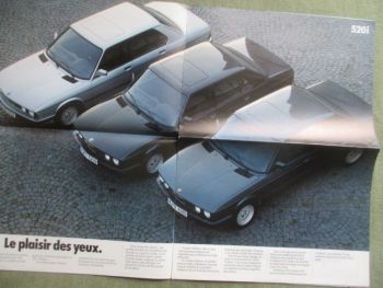 BMW 520i E28 La fine fleur Französisch September 1986