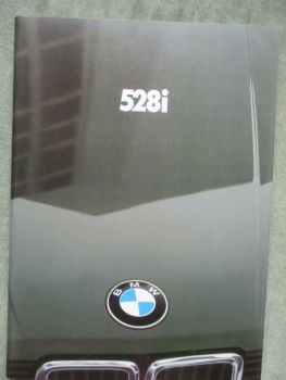 BMW 528i E28 Prospekt Englisch März 1981