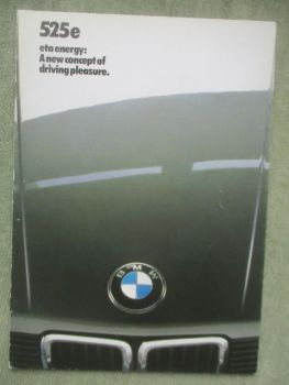 BMW 525eta E28 Englisch brochure March 1983