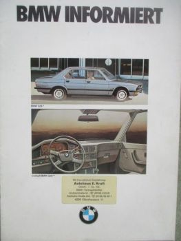 BMW Informiert BMW 528i E28 1981