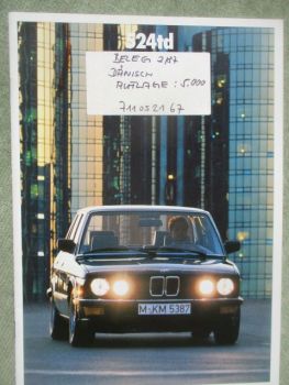 BMW 524td E28 Dänisch September 1987