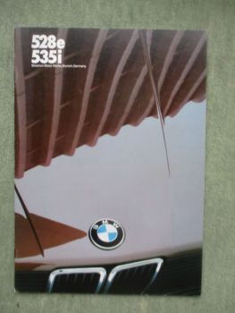 BMW 528e 535i US E28 September 1985